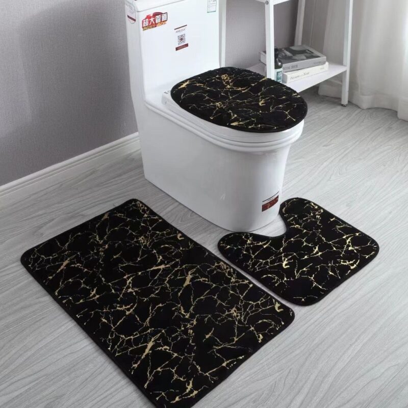 3pcs Toilet floor mat